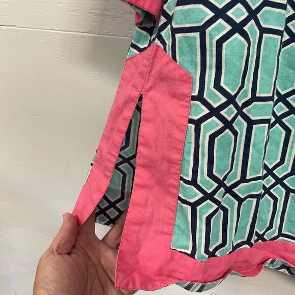 Simply Southern Pink and Teal Tunic, Size Large - Picture 4 of 8